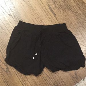 Loose black shorts
